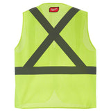 Class 2 High Visibility Yellow Mesh One Pocket Safety Vest - S/M (CSA) 48-73-2251M910