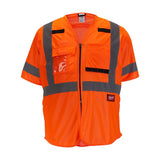 Class 3 High Visibility Orange Safety Vest - 4XL/5XL 48-73-5148