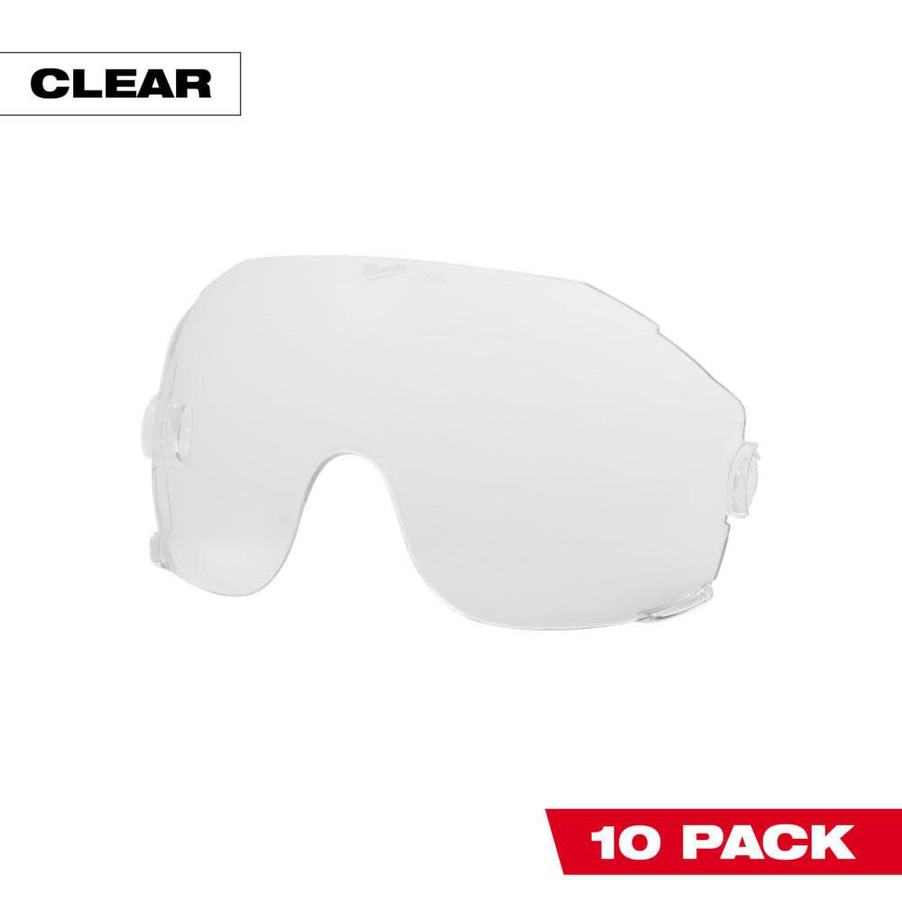 Clear Eye Visor Replacement Lenses 10pk 48-73-1451