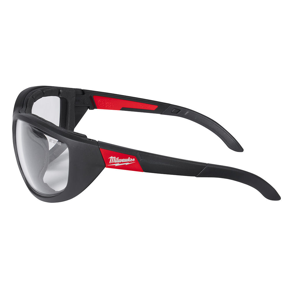 Clear High Performance Safety Glasses with Gasket 48-73-2040