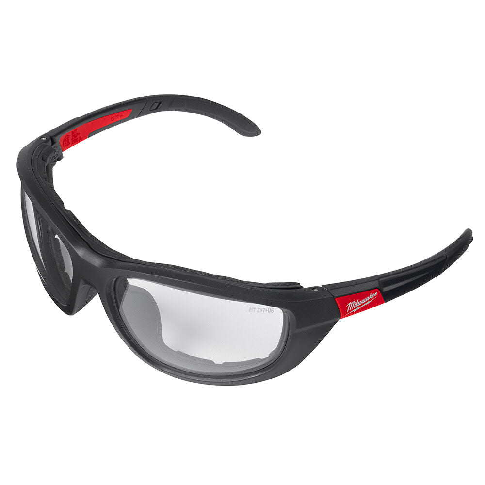 Clear High Performance Safety Glasses with Gasket 48-73-2040