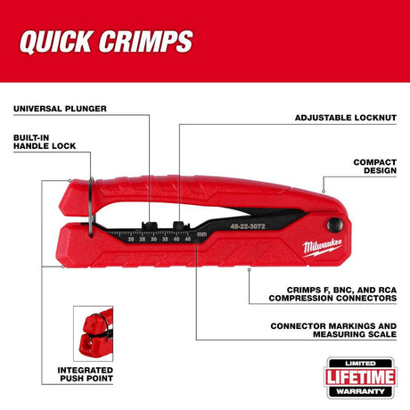 Coax Compression Crimper 48-22-3072