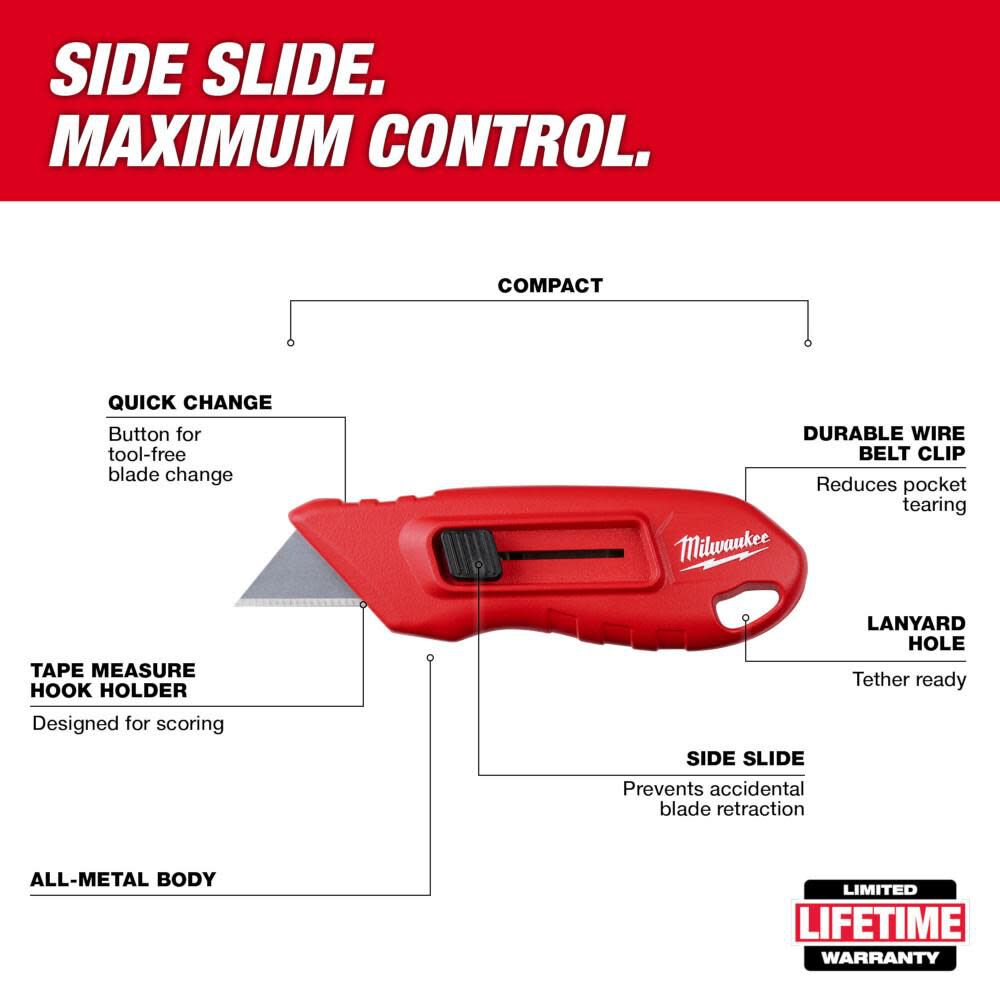 Compact Side Slide Utility Knife 48-22-1516