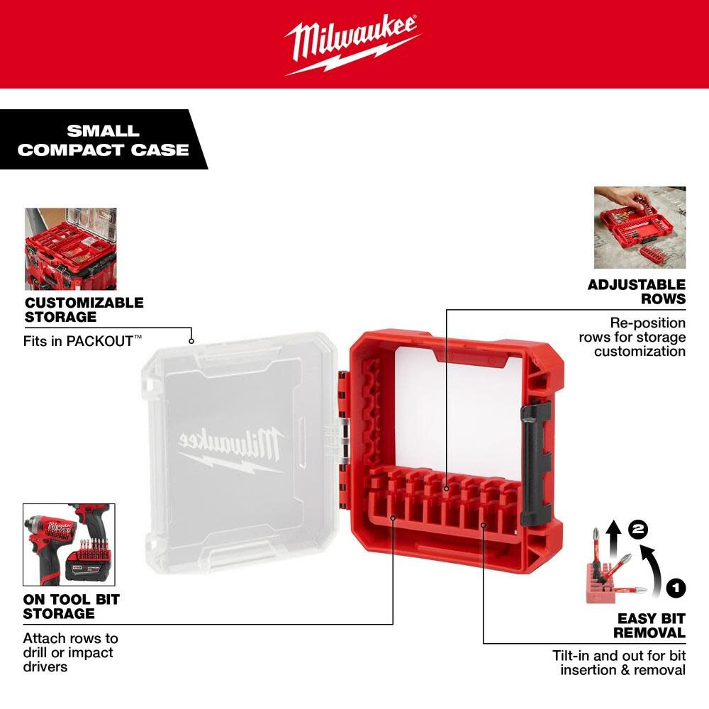 Customizable Small Compact Case for Impact Driver Accessories 48-32-9930