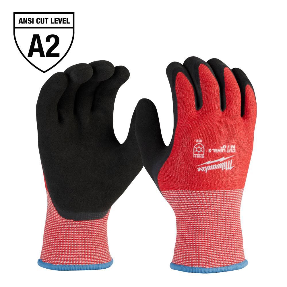 Cut Level 2 Winter Dipped Gloves Medium 12pk 48-73-7921B3