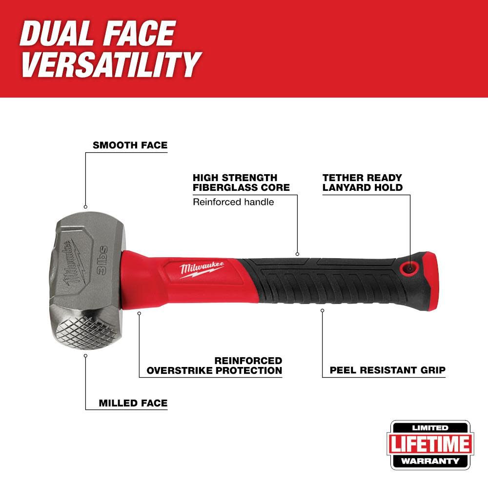 Drilling Hammer 3lb Fiberglass 48-22-9310