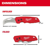 FASTBACK Blunt Tip Hawkbill Folding Knife 48-22-1526