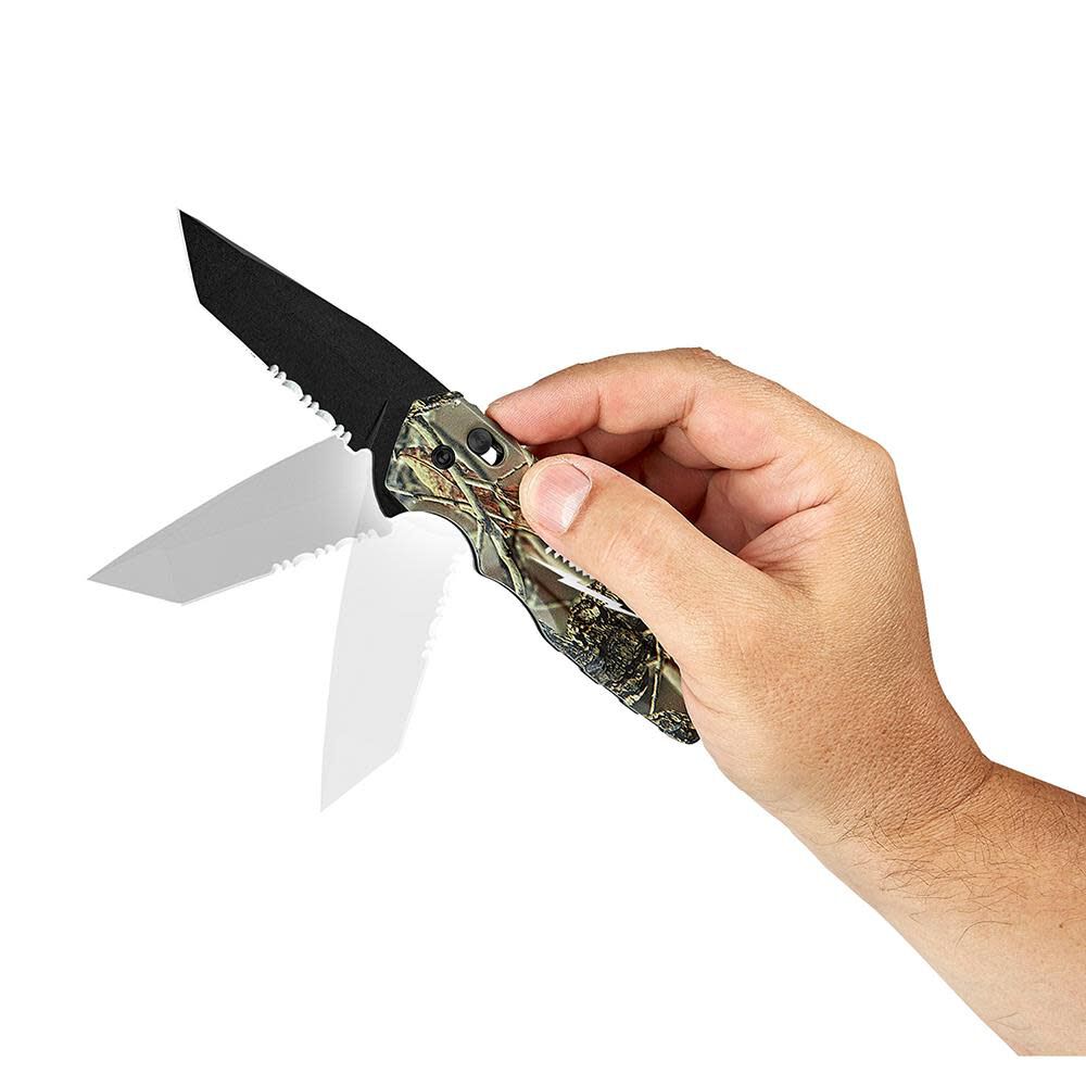 FASTBACK Camo Spring Assisted Folding Knife 48-22-1535