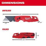 FASTBACK Folding Utility Knife with Blade Storage 48-22-1502