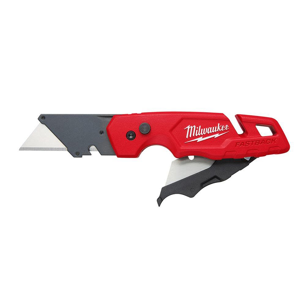 FASTBACK Folding Utility Knife with Blade Storage 48-22-1502