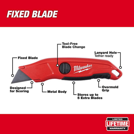 Fixed Blade Utility Knife 48-22-1513