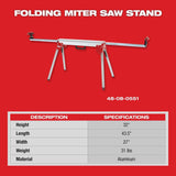 Folding Miter Saw Stand 48-08-0551