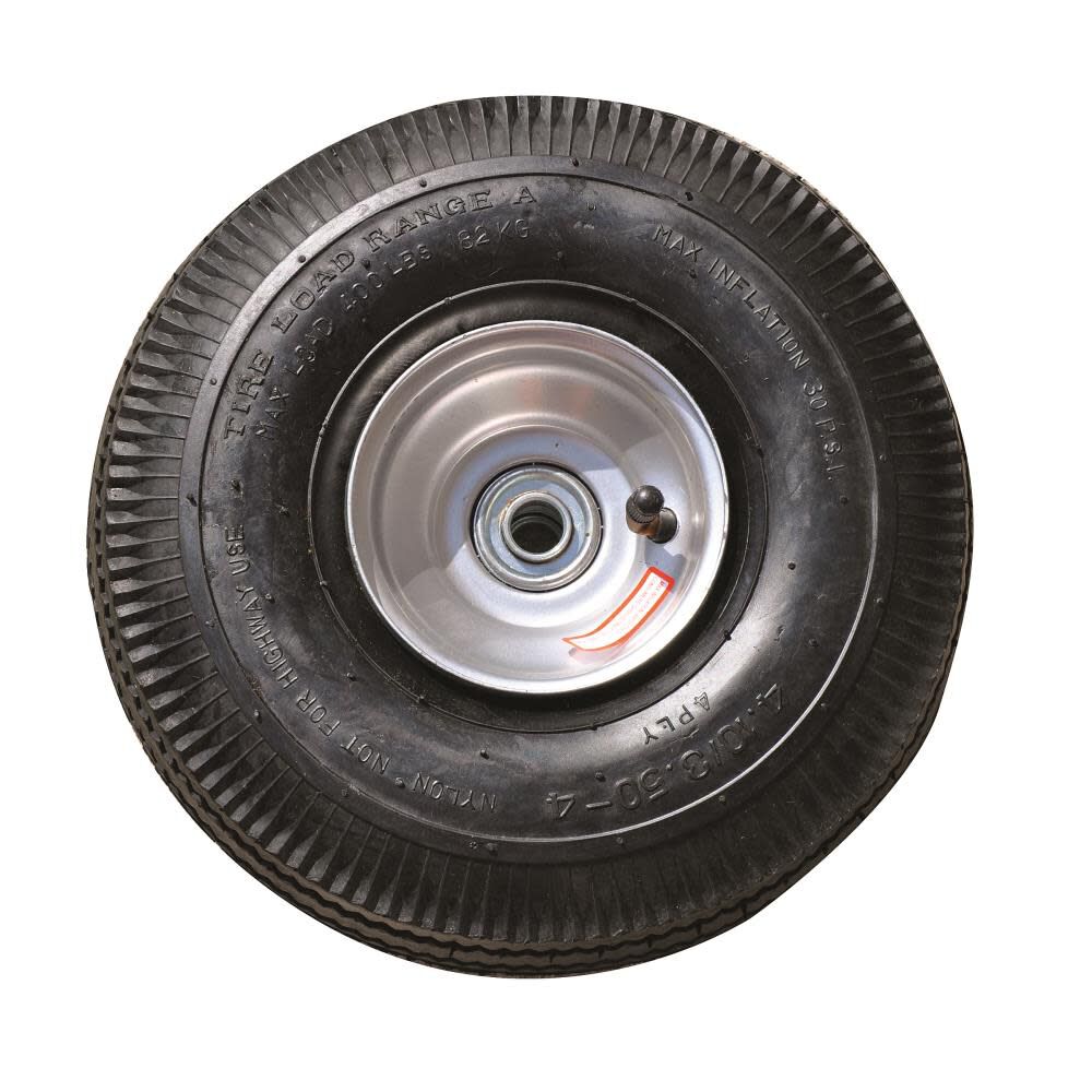 10 In. Pneumatic Replacement Wheel for Hand Truck 3339