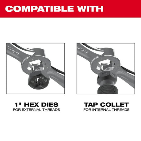 Hex-LOK 2-in-1 Tap and Die Threading Handle & Tap Collet 49-57-5003