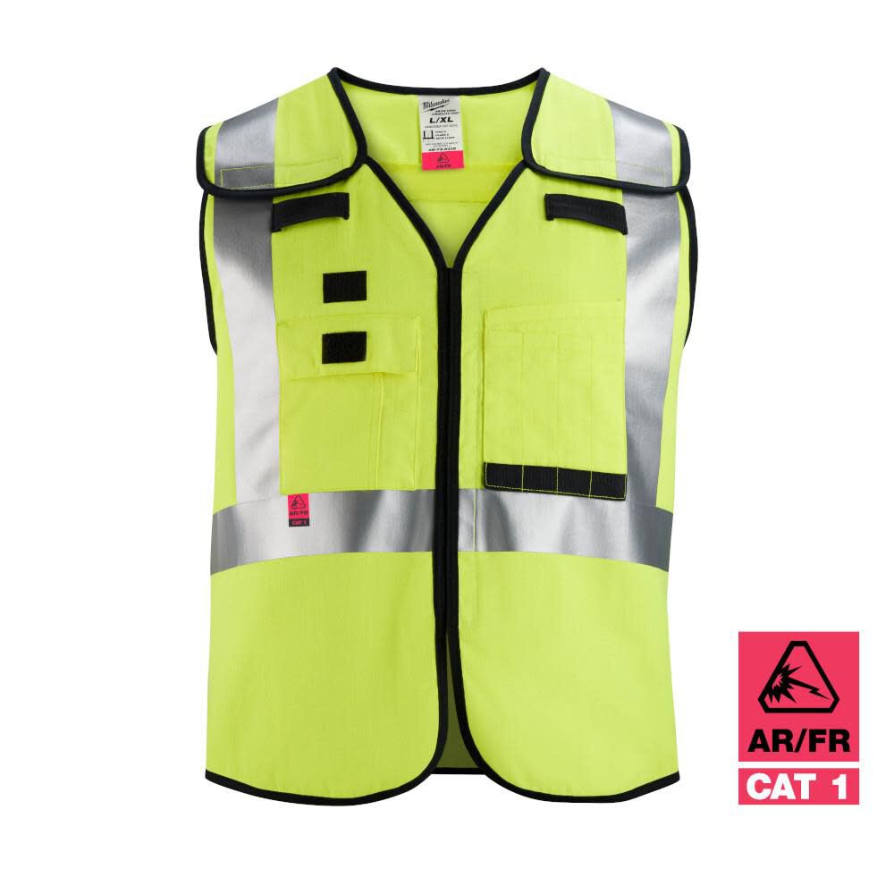 High Vis Safety Vest Cdlass 2 Breakaway AR/FR Cat 2 48-73-5311M910