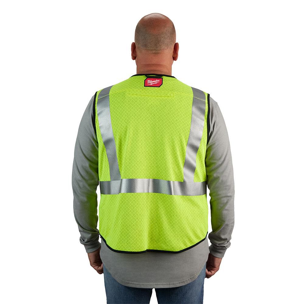 High Vis Safety Vest Class 2 Mesh AR/FR Cat 1 48-73-5201M910