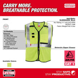 High Vis Safety Vest Class 2 Mesh AR/FR Cat 1 48-73-5201M910