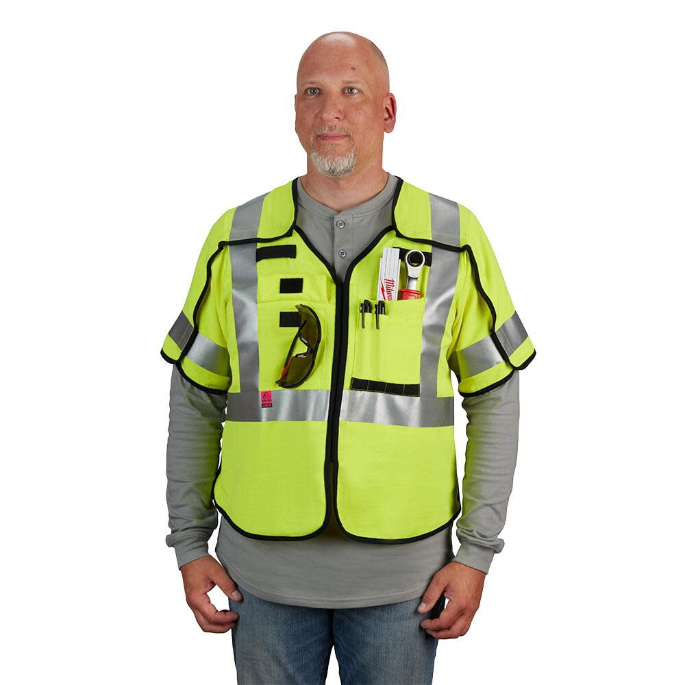 High Vis Safety Vest Class 3 Breakaway AR/FR Cat 2 48-73-5331M910