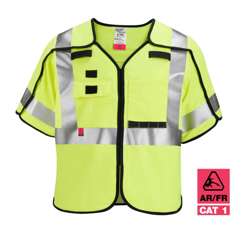 High Vis Safety Vest Class 3 Breakaway AR/FR Cat 2 48-73-5331M910