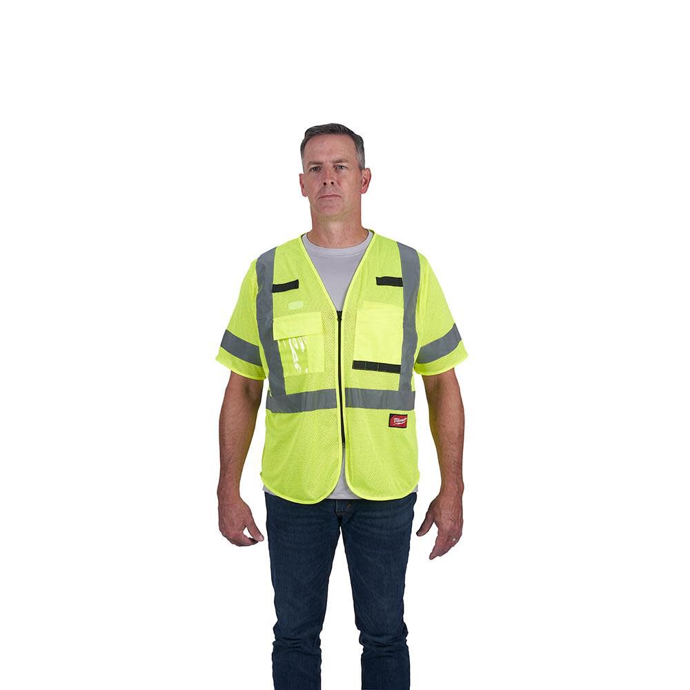 High Vis Safety Vest Class 3 Mesh 48-73-5131M910