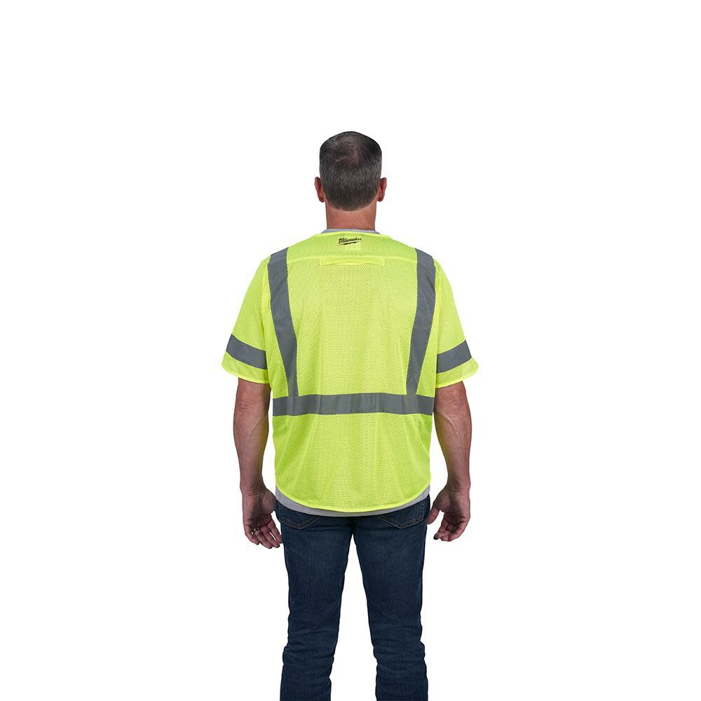 High Vis Safety Vest Class 3 Mesh 48-73-5131M910