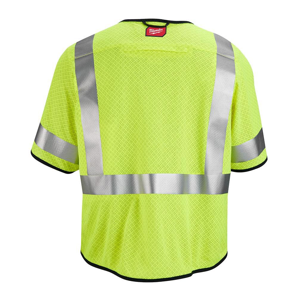 High Vis Safety Vest Yellow Class 3 Mesh AR/FR Cat 1 S/M 48-73-5221M910