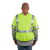 High Vis Safety Vest Yellow Class 3 Mesh AR/FR Cat 1 S/M 48-73-5221M910