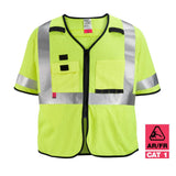 High Vis Safety Vest Yellow Class 3 Mesh AR/FR Cat 1 S/M 48-73-5221M910