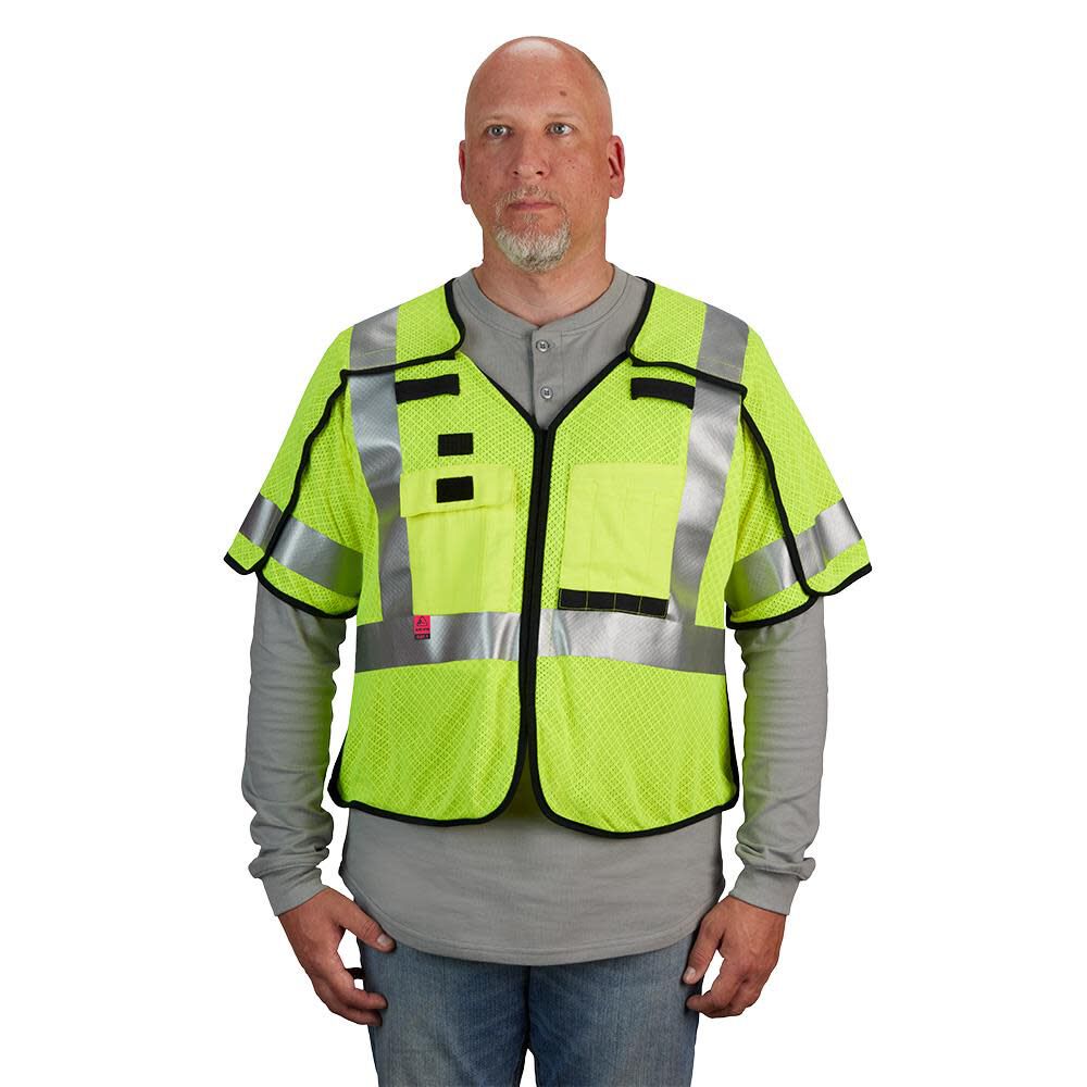 Safety Vest AR/FR Cat 1 Class 3 Breakaway 48-73-5231