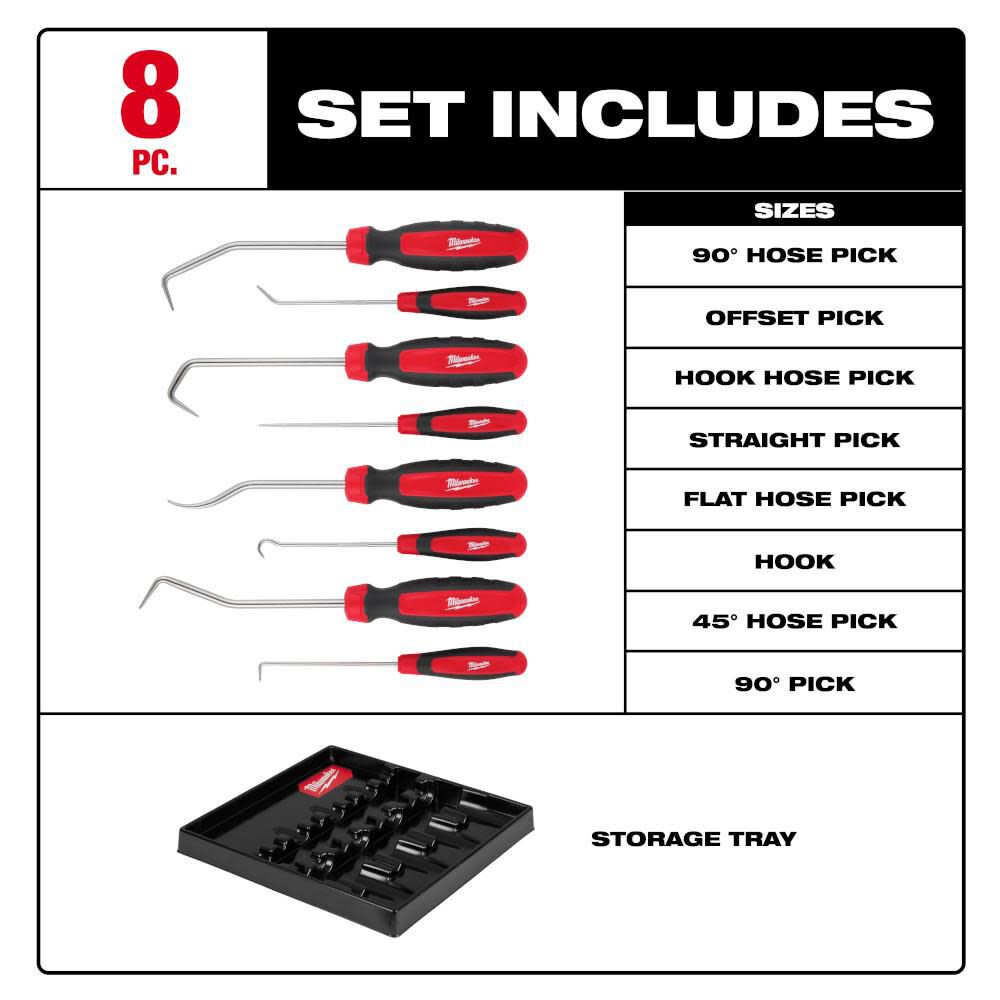 Hook & Pick Set 8pc 48-22-9218