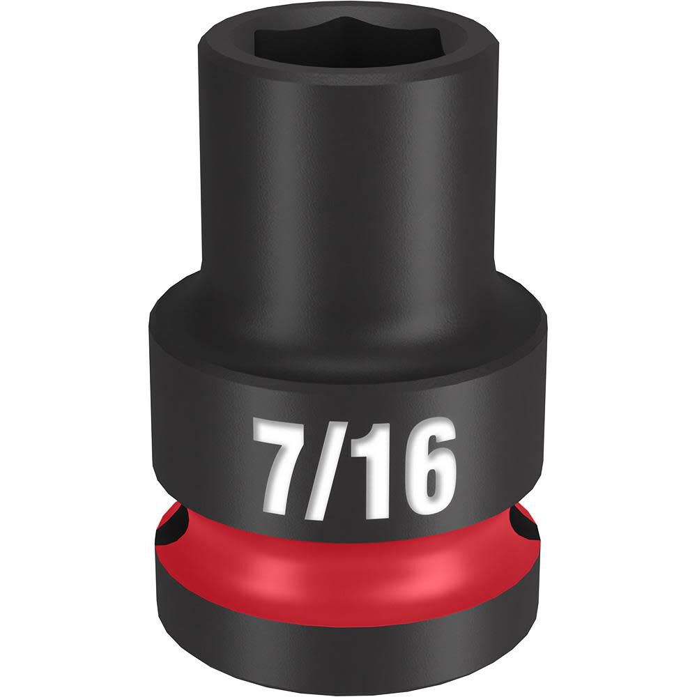 Impact Socket 1/2in Drive 7/16in Standard 6 Point 49-66-6201