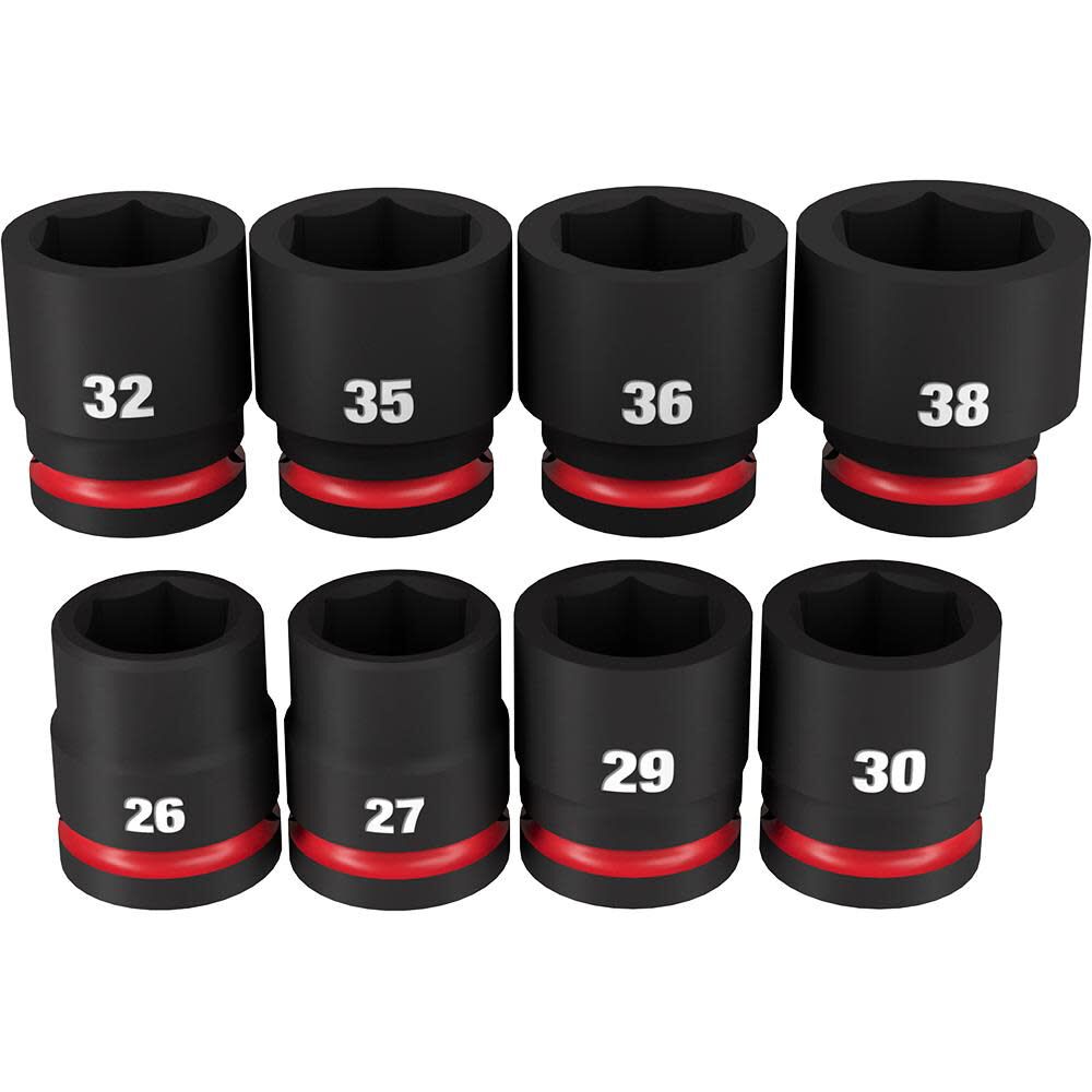 Impact Socket 3/4in Drive Standard Metric 6 Point 8pc 49-66-7019