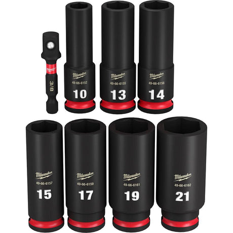 Impact Socket 3/8in Drive Metric Deep 6 Point 8pc 49-66-7021