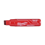 INKZALL Extra Large Chisel Tip Red Marker 48-22-3266