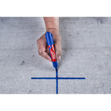 INKZALL Large Chisel Tip Blue Marker 48-22-3257