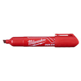 INKZALL Large Chisel Tip Red Marker 48-22-3256