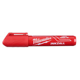 INKZALL Large Chisel Tip Red Marker 48-22-3256