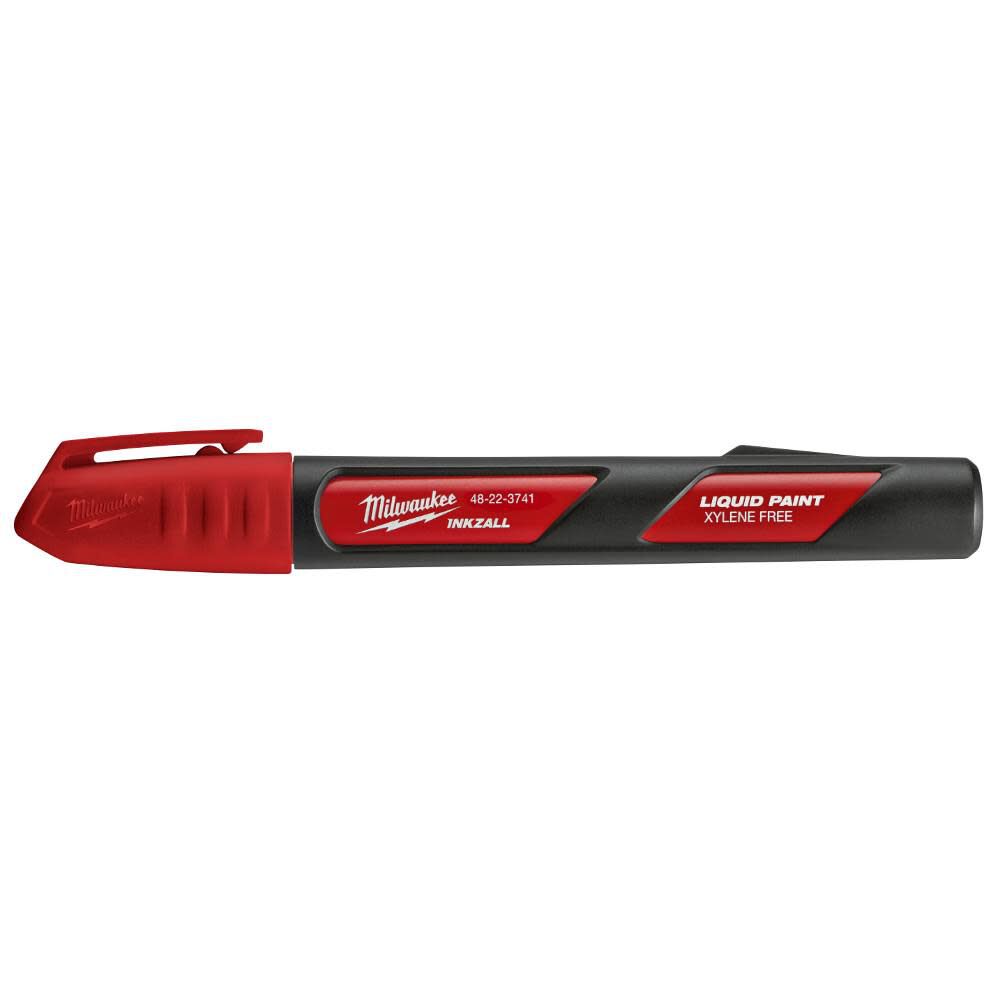 INKZALL Red Paint Marker 48-22-3741