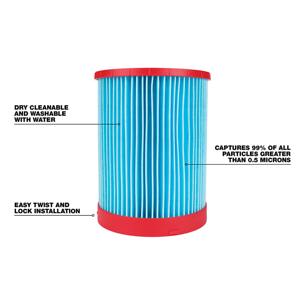 Large Wet/Dry Vacuum High Efficiency Filter 49-90-1978