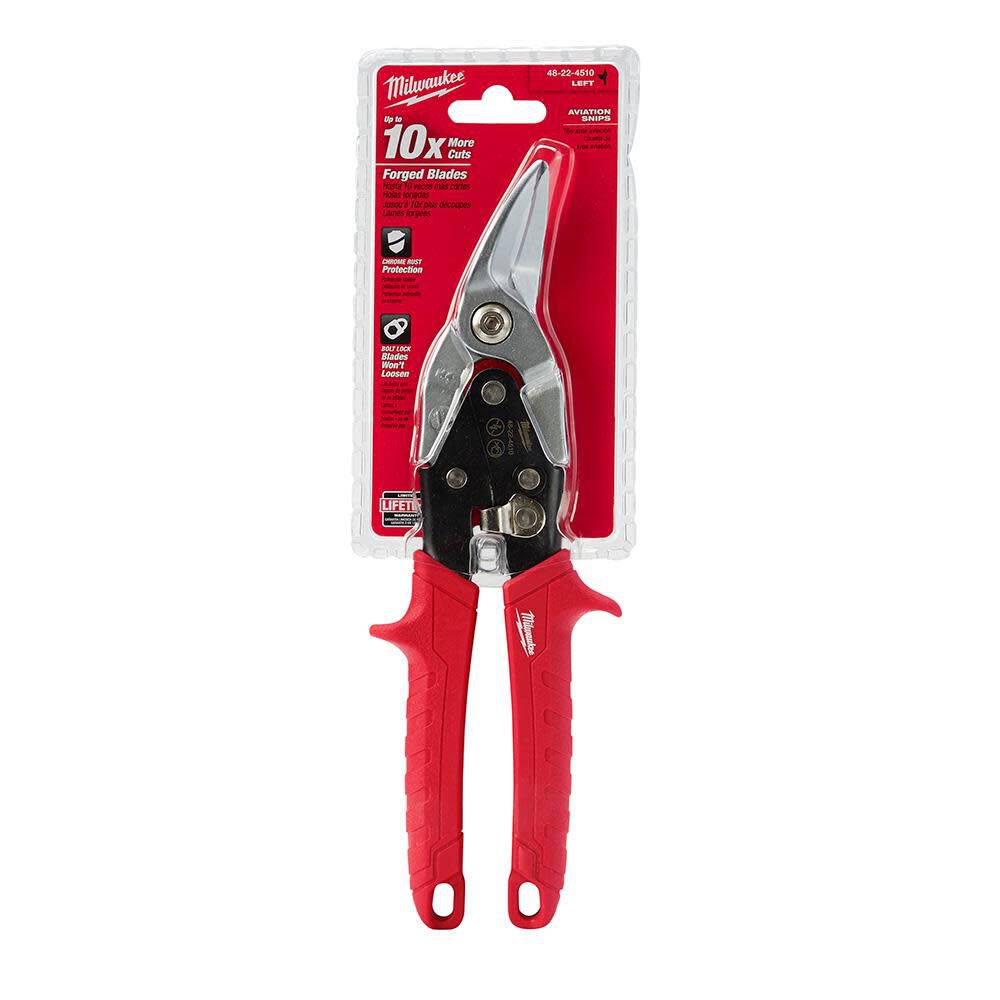 Left Cutting Aviation Snips 48-22-4510