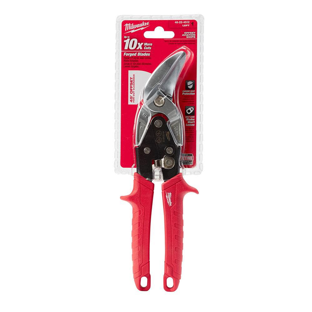 Left Cutting Offset Aviation Snips 48-22-4512