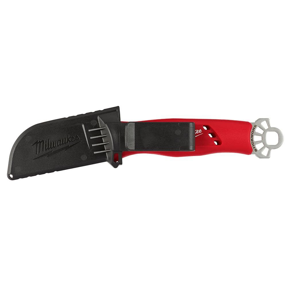 Linemans Blunt Tip Hawkbill Knife with STICKWORK 3-in-1 Ring 48-22-1923