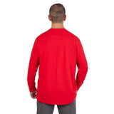 Heavy Duty T-Shirt Big Logo Long Sleeve Red 608R-3X
