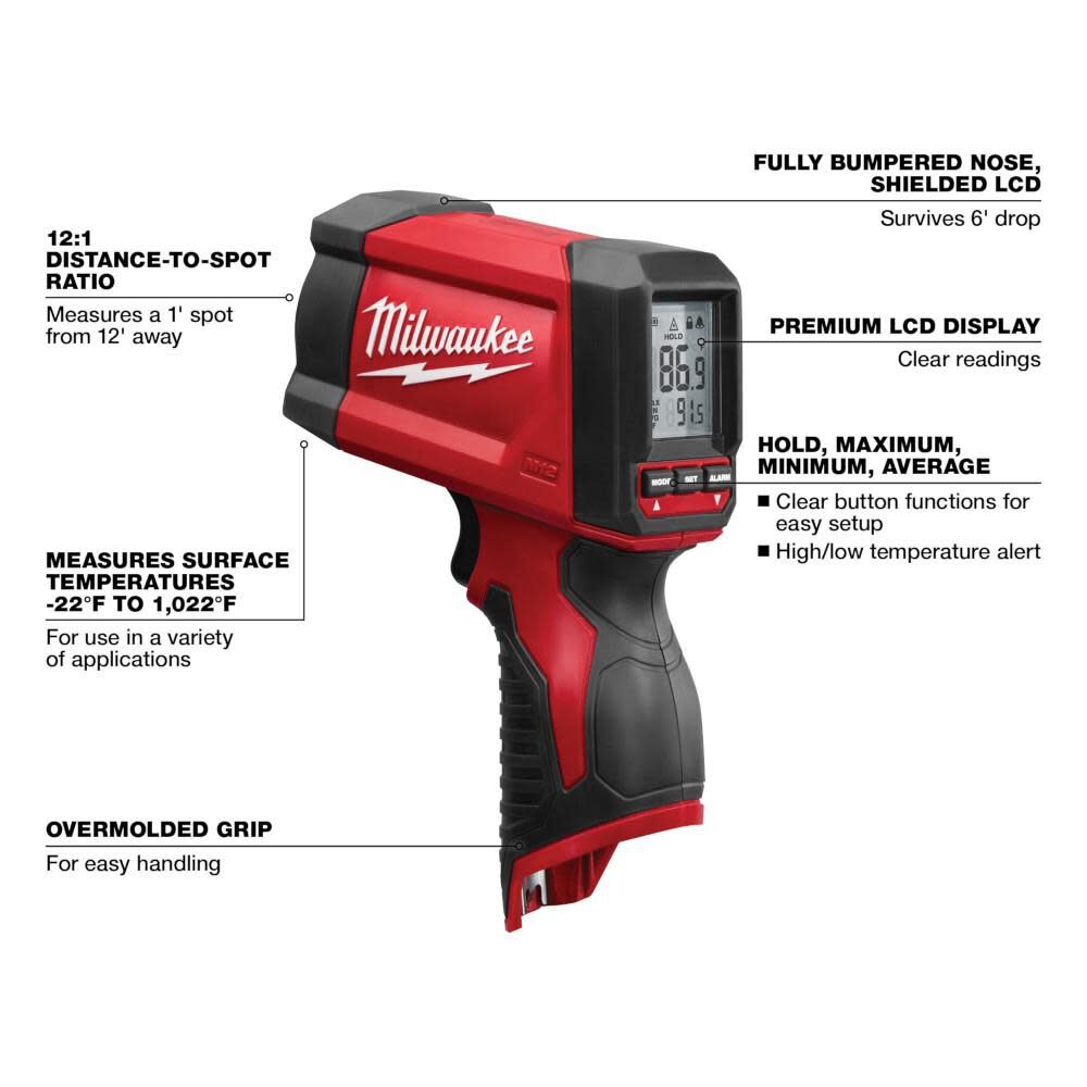 M12 12:1 Infrared Temp-Gun 2278-20