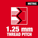 M12-1.25 mm 1-Inch Hex Threading Die 49-57-5361