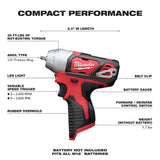 M12 1/4 In. Impact Wrench (Bare Tool) 2461-20