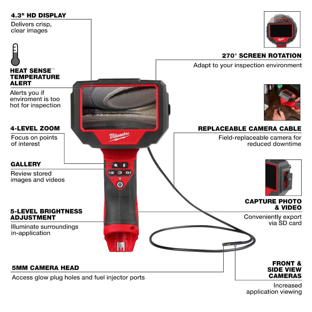 M12 Auto Technician Borescope (Bare Tool) 3150-20