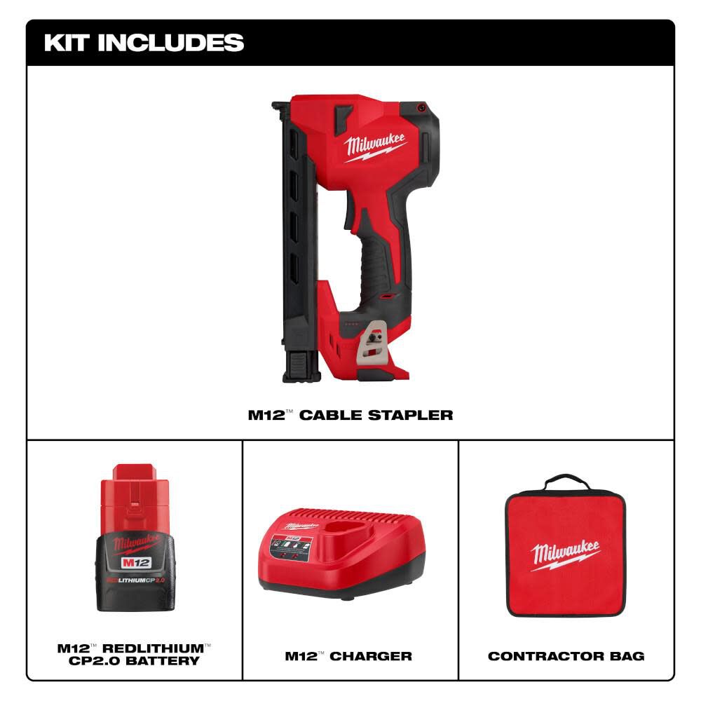 M12 Cable Stapler Kit 2448-21