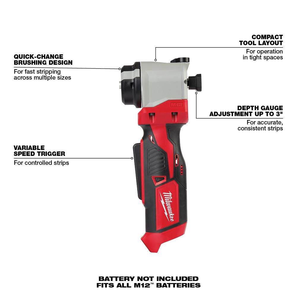 M12 Cable Stripper (Bare Tool) 2435-20