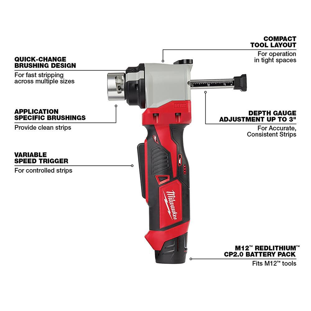 M12 Cable Stripper Kit for Al THHN / XHHW 2435AL-21